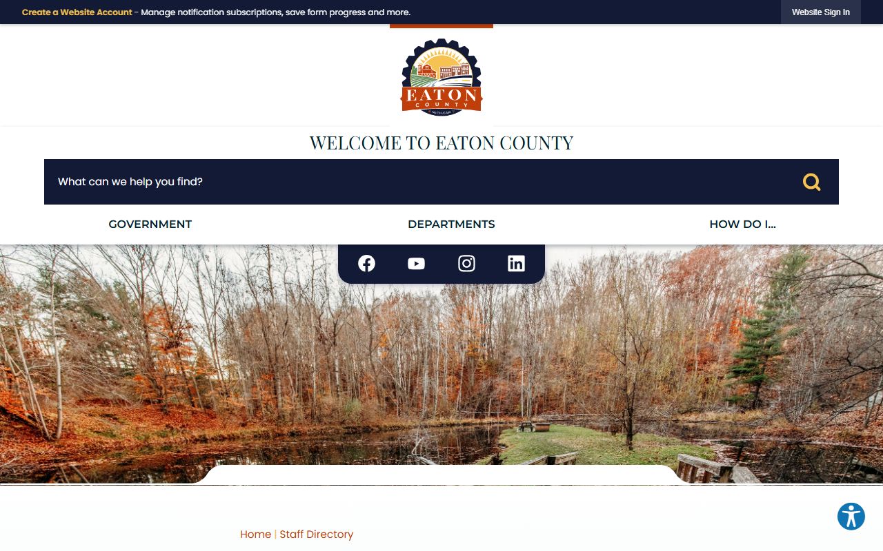 Eaton County clerk of court department directory listing